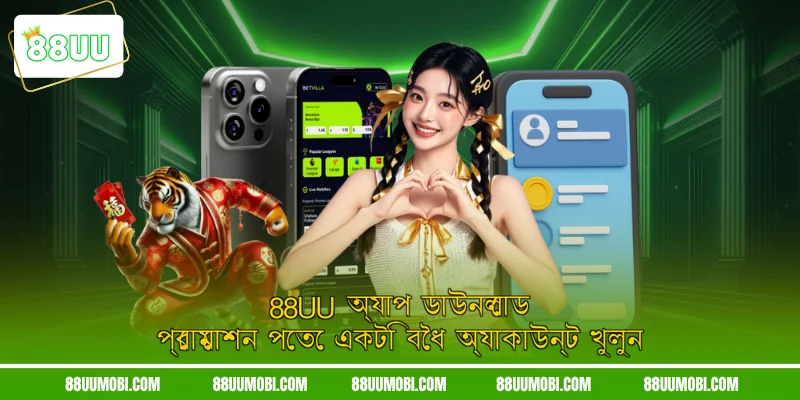 88UU অ্যাপ ডাউনলোড প্রোমোশন পেতে একটি বৈধ অ্যাকাউন্ট খুলুন