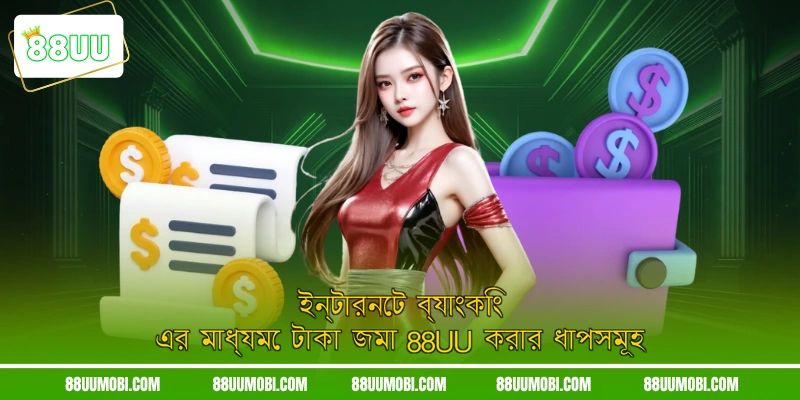 ইন্টারনেট ব্যাংকিং এর মাধ্যমে টাকা জমা 88UU করার ধাপসমূহ