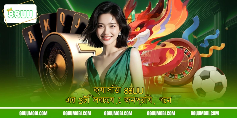 ক্যাসিনো 88UU এর 3টি সবচেয়ে জনপ্রিয় গেম
